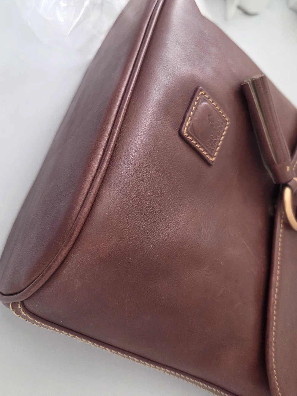 Dooney & Bourke Florentine Large Dottie Crossbody  Chestnut